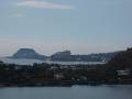 05 Lago Averno & Castle Aragonese * A closer view of Castle Aragonese beyond Lago Averno but in front of the island Ischia * 800 x 600 * (84KB)